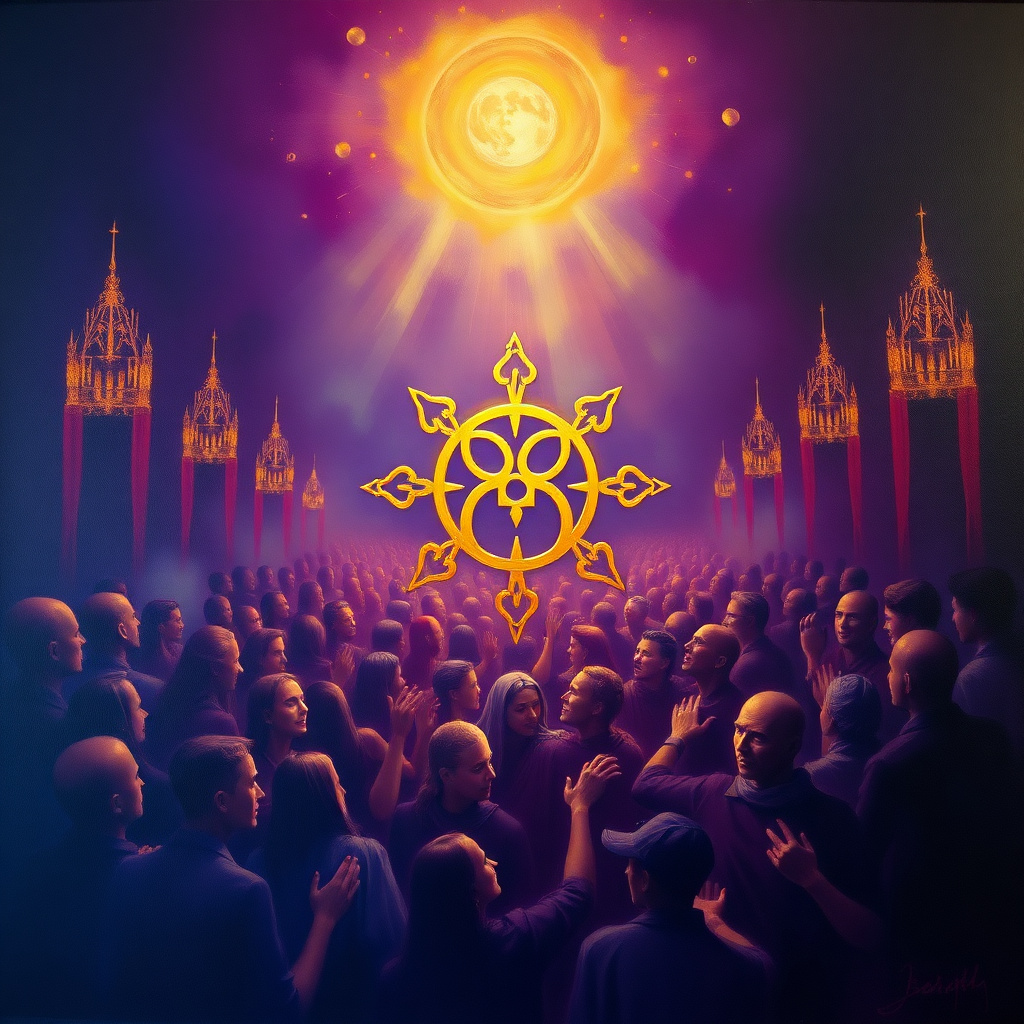 Crowd dream symbol hero