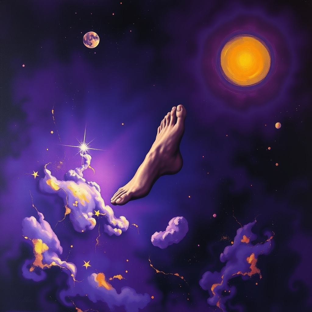 Foot dream symbol hero
