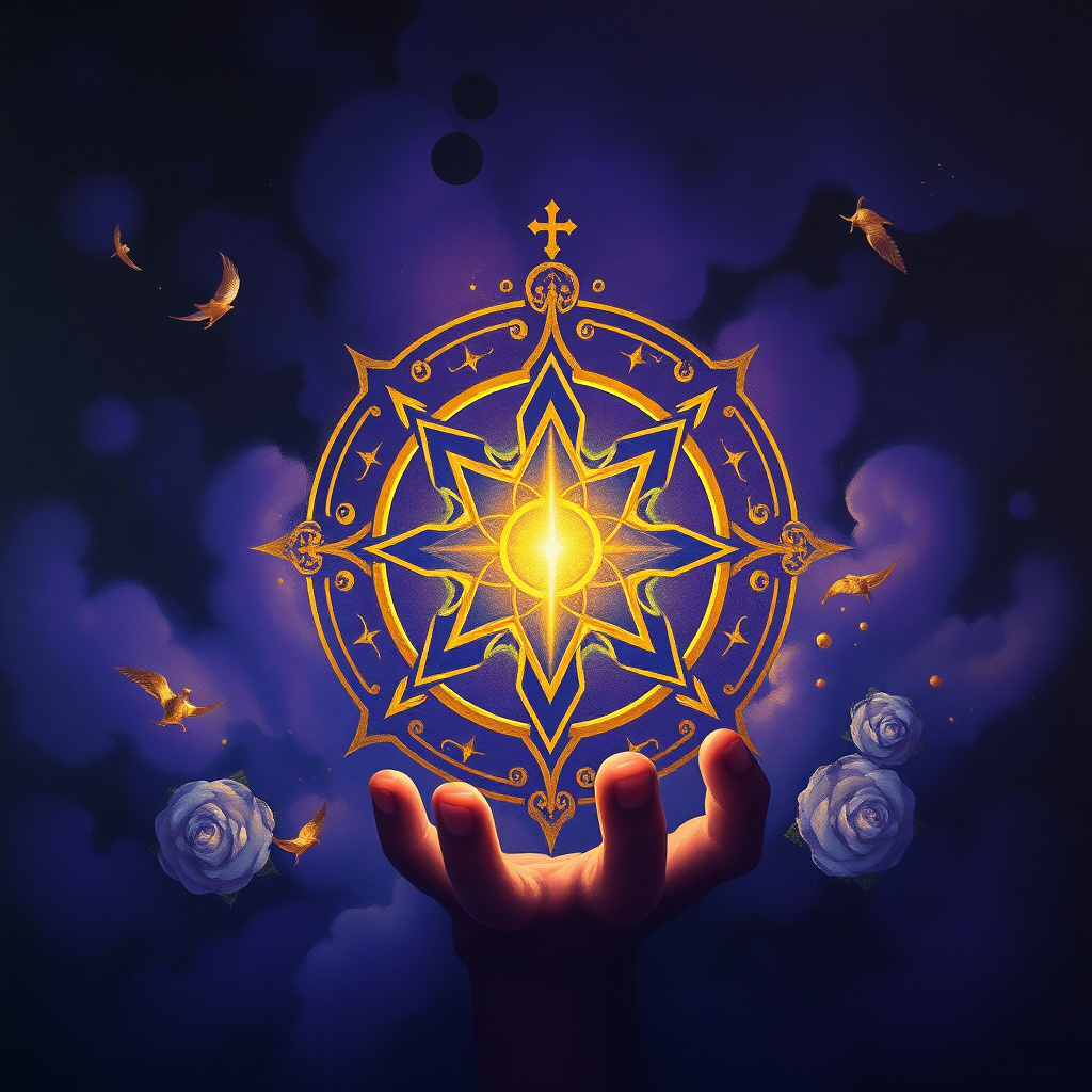 Magic dream symbol hero