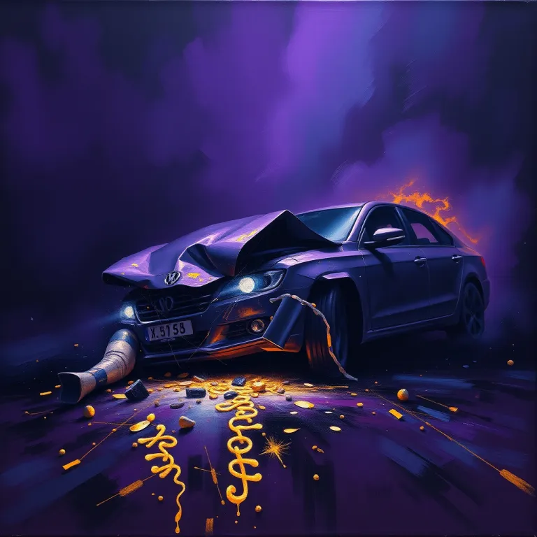 Dreaming About a Car Accident dream card