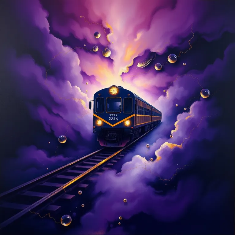 Dreaming About a Train dream card