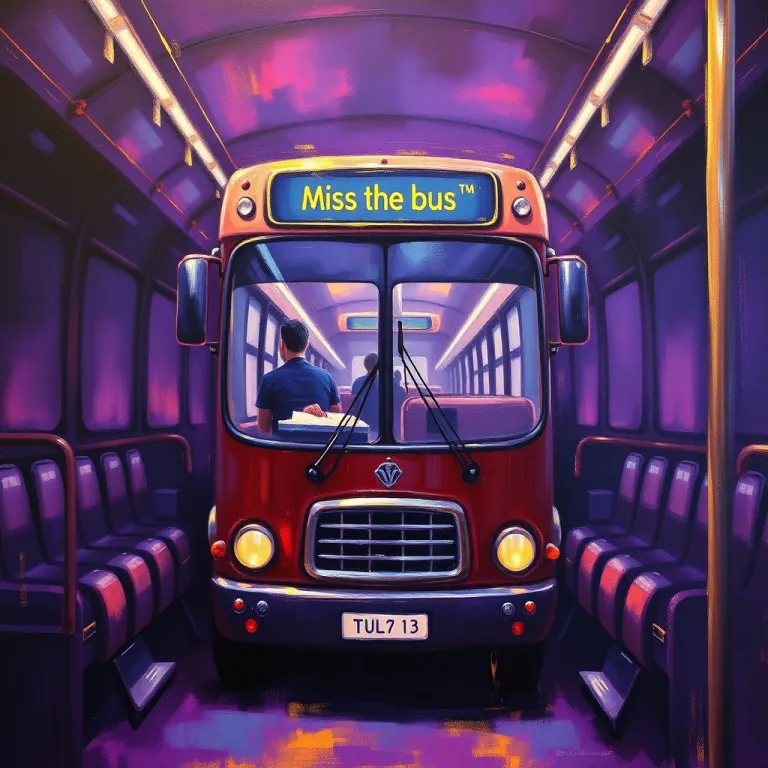 Dreaming About Missing the Bus dream card