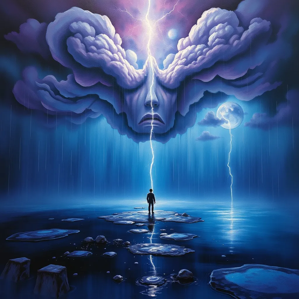 Dreaming About Rain or Storms dream card