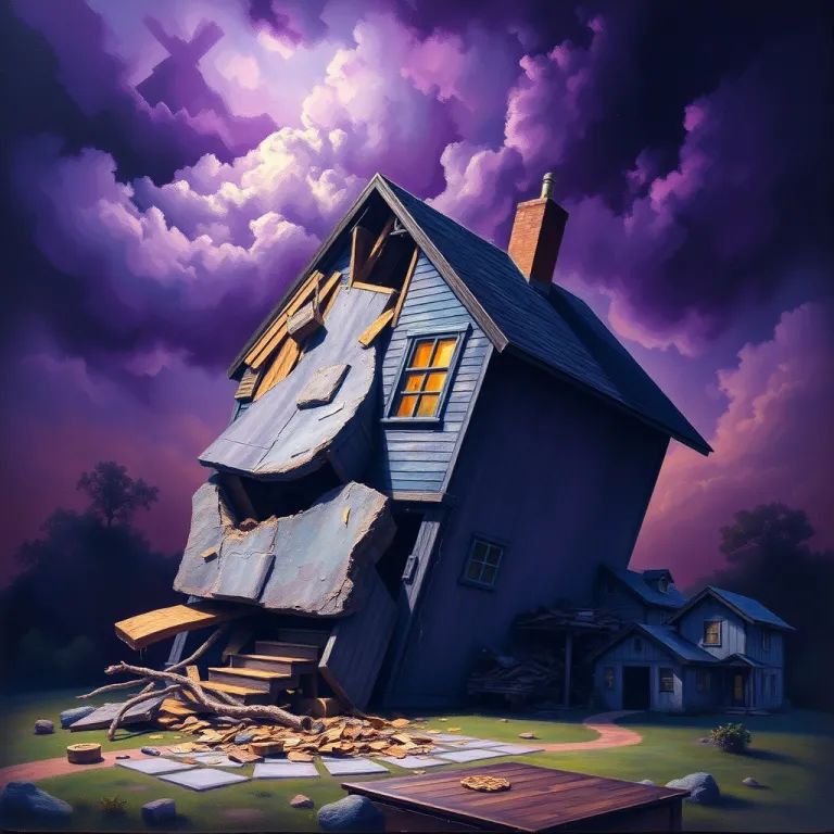 Dreaming About Your House Collapsing dream card